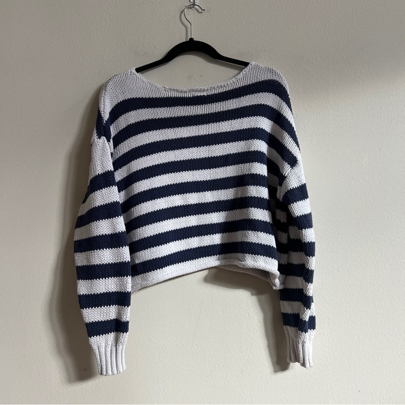 Aerie Striped Cropped Sweater - Picture 2 of 2